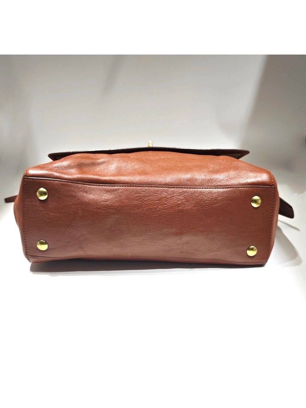 Coach Legacy Harper Satchel Cognac Leather Large Tote Crossbody Shoulder Bag - Picture 11 of 11